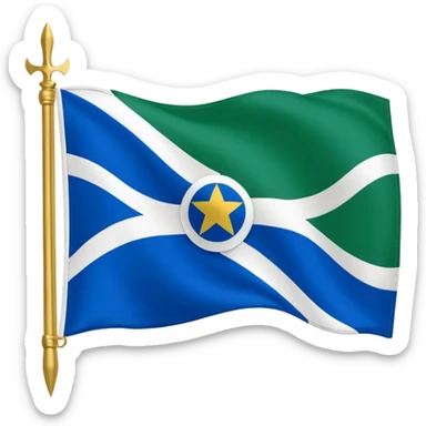 Crie um emoji da bandeira do estado do Paraná que fica no Pais Brasil sticker