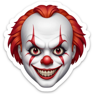 The clown from the movie IT sticker