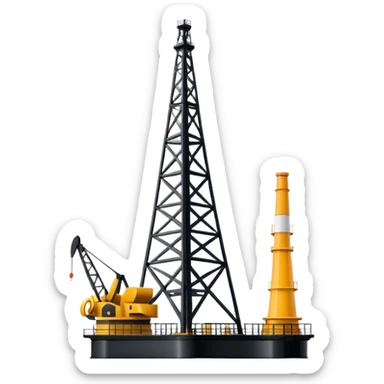 ios oil derrick sticker