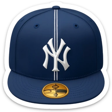Brimless new york Yankee cap sticker