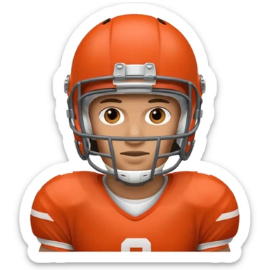 american football player sticker