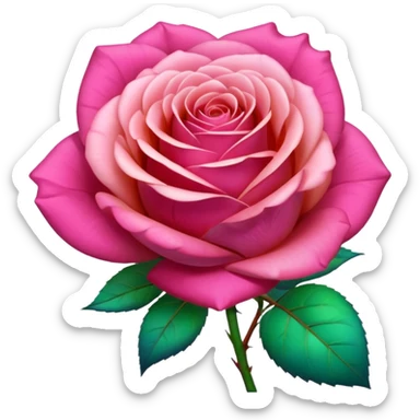 Multichrome Colorshifting REALISTIC rose sticker