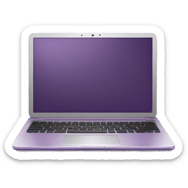 plum purple laptop sticker