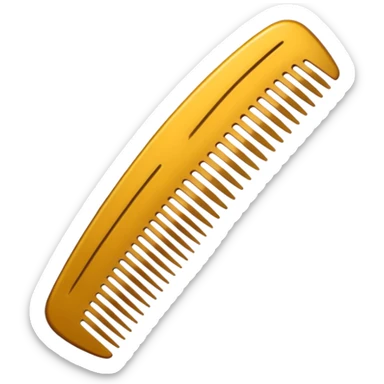narrow hair comb sticker