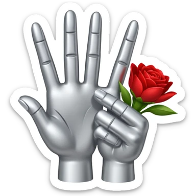 💐 and middle fingers remove the person sticker