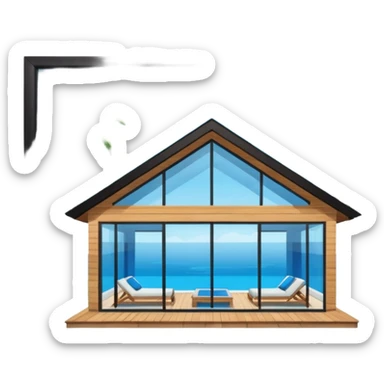 pool house sticker