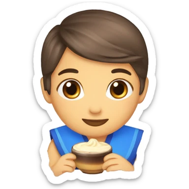 Chè pudding bơ mãng cầu sticker