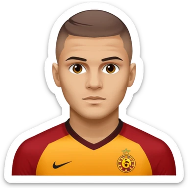Mauro icardi Galatasaray formasıyla gol sevinci yapıyor sticker