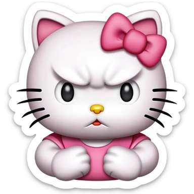 Hello-kitty hello-kitty mad sticker