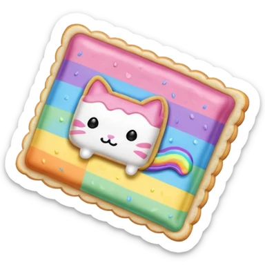 nyan cat poptart sticker