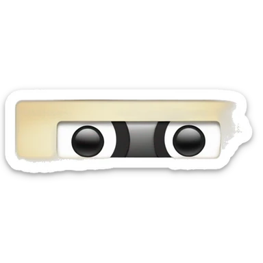 vintage brown cassette for tape recorder sticker