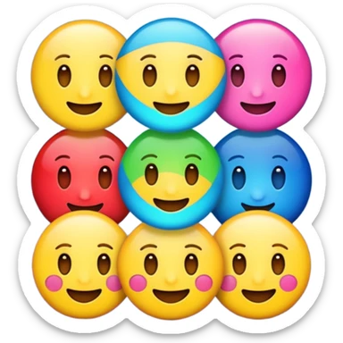 crie emojis para uma comunidade do discord sem fazer ou pegar algo pronto quero algo diferente sticker