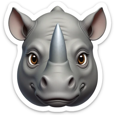 cinematic-noble-rhinoceros-portrait-emoji,-poised-and-regal,-with-a-massive,-powerful-build-and-a-thick,-deep-set-soulful-piercing-eyes,-simplified-yet-sharp-and-sophisticated-features,-highly-detailed, large eyes sticker