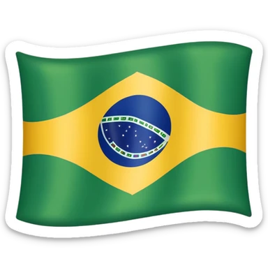 brazil flag sticker