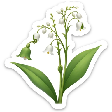 lily of the velly sticker