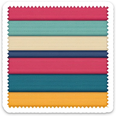 fabric swatch sticker
