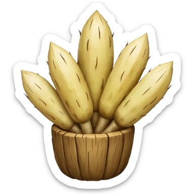 yuca root sticker