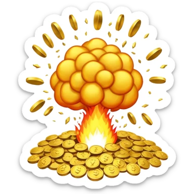 Atomic moneybomb sticker