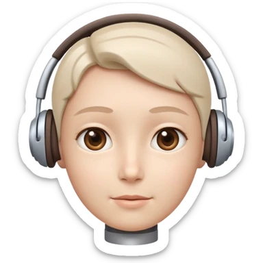 AI Call Agent human-like Cyber AI face, warm, calm and friendly.
Soft human AI face with a listening, welcoming expression, minimal facial lines, calm eyes. sticker