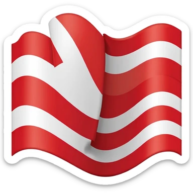 old belarus flag emoji (circa 1991) 3 horizontally stripes: white-red-white sticker