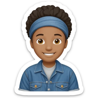 Cholos ropa azul ancha sticker