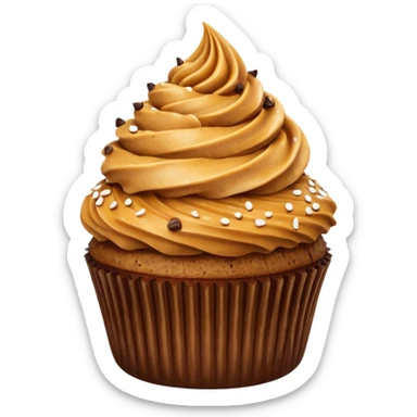 Salted caramel crushed espresso cupcake sticker