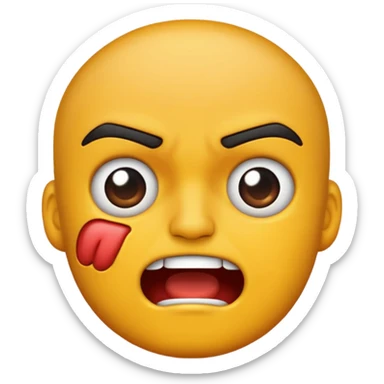 Getting Punched in the face sticker