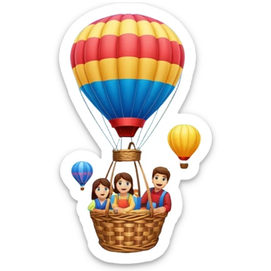 Passeio de balao sticker