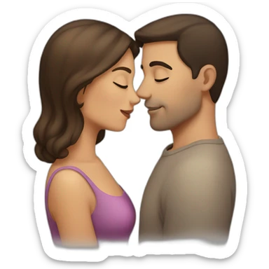 a-shaved-man-with-short-length-dark-hair-kissing-a-woman-with-long-brown-hair sticker