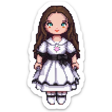 woman doll sticker