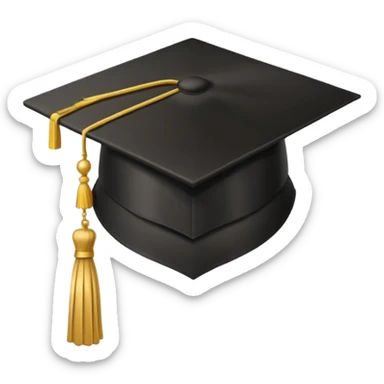 graduation hat mortarboard sticker