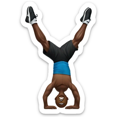 michael jordan doing a handstand sticker