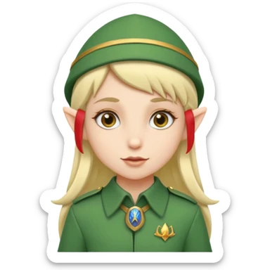 scouts girl elf sticker