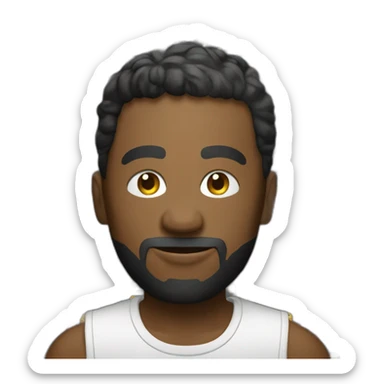 personne qui fait du rap devant un micro sticker