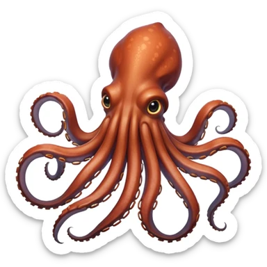 Giant Squid – Huge squid with long curling arms sticker