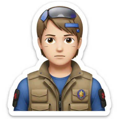 Leon Kennedy from resident evil 4 remake sticker