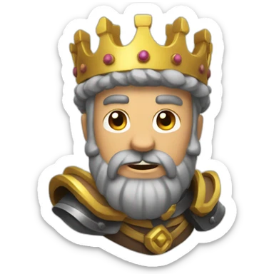 Clash royal King sticker
