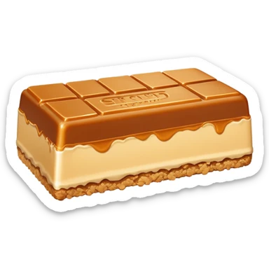 Long thin Salted caramel butter crunch bar sticker