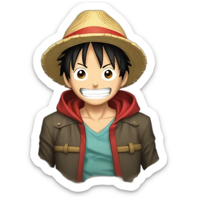 Luffy haki sticker