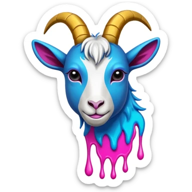 make the word "GOAT" into a hiphop graffiti logo sticker