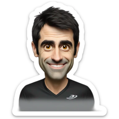 Ronnie O'Sullivan smiling sticker