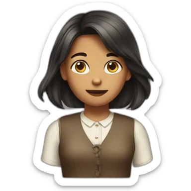 terrible girl wearing loafers sticker