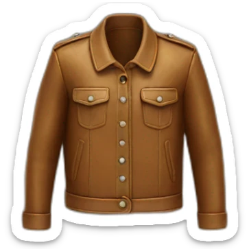 Veste en cuir sticker