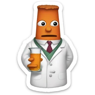 Beaker sticker