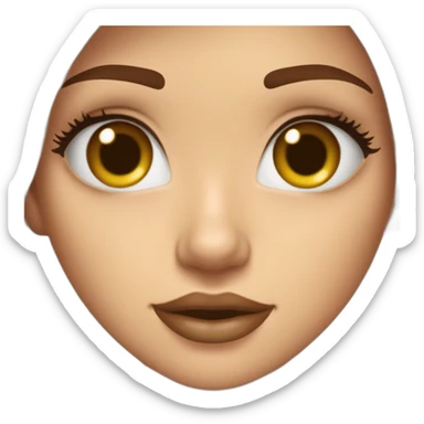 chica joven que tenga una camara de fotos, con cabello ondulado color rubio oscuro, flequillo, ojos grandes, ojos color marron claro, piel blanca, labios gruesos. sticker