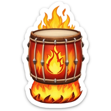 SHAMAN DRUM FIRE sticker