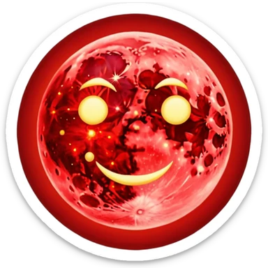 Crimson Moon sticker