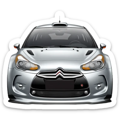 Citroën DS3 WRC front  view  sticker