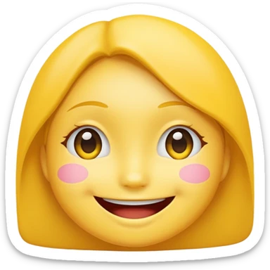 Minori Hanasato from Project Sekai as a smiley face emoji sticker