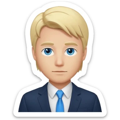 My boyfriend, he’s a blonde hair blue eyed finance guy  sticker